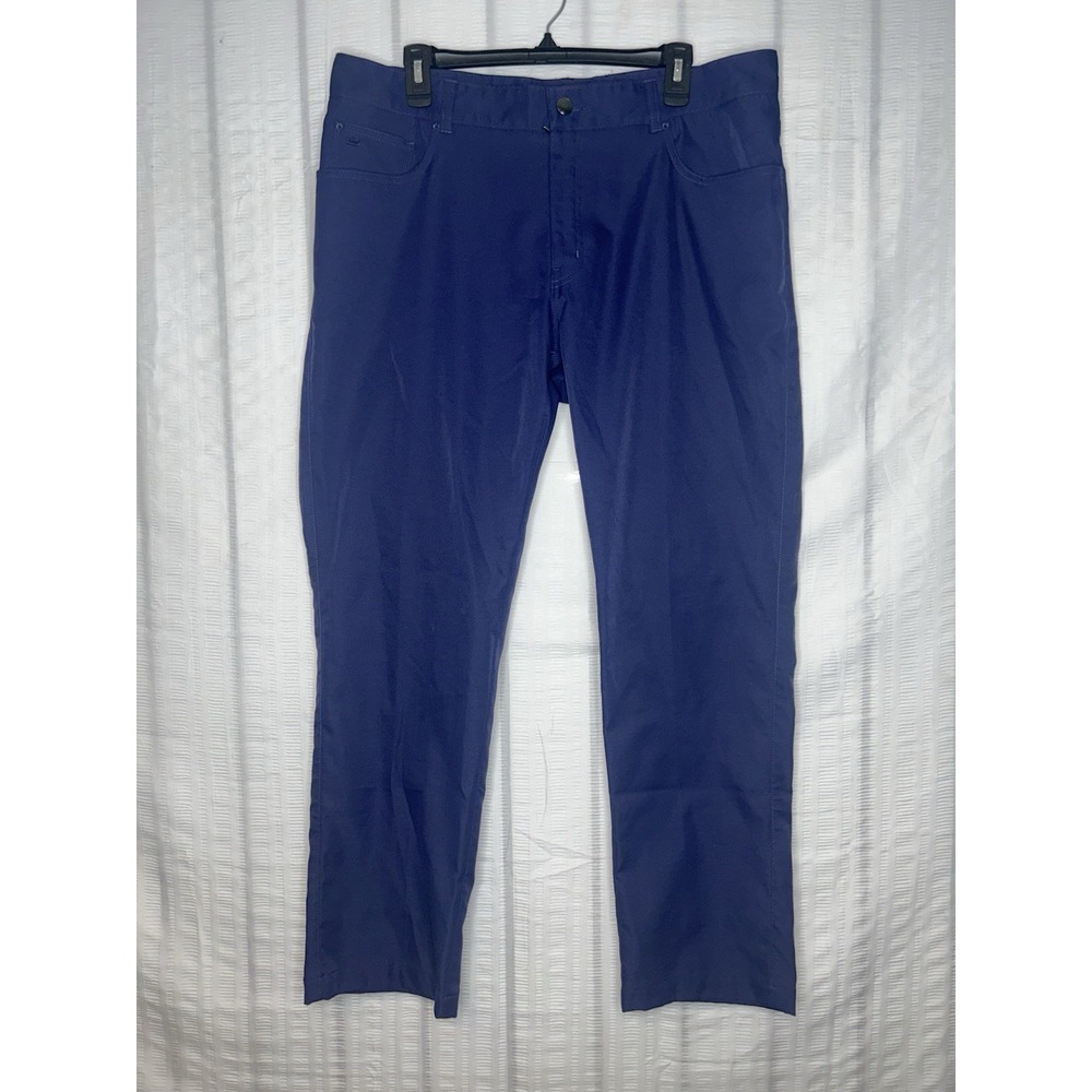 Peter Millar Crown Sport eb66 Mens 38x30 Golf Performance Pants Navy Blue